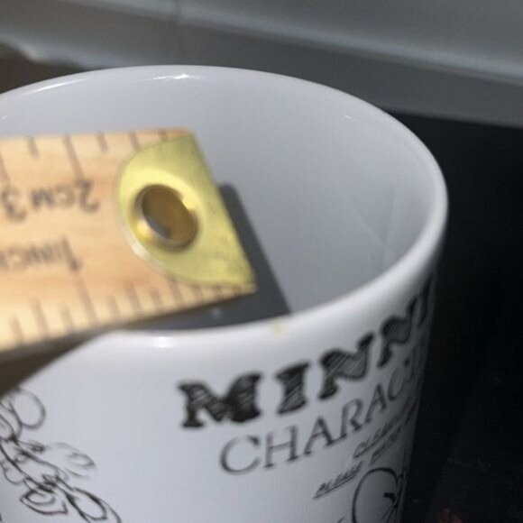 Minnie Mouse Character Construction Mug White & Black 4" Tall Disney Ceramic Tha - Picture 9 of 10